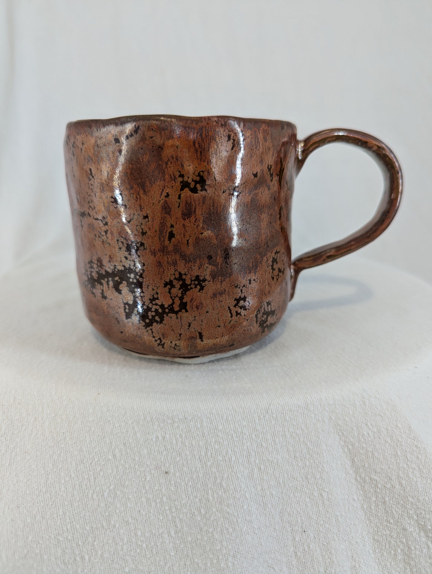 Cat Face Mug in Old Copper