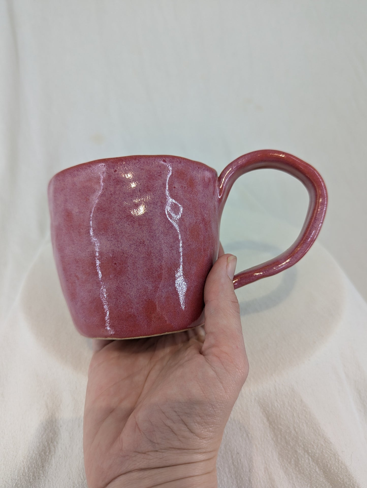 Cat Face Mug in Pink Posession