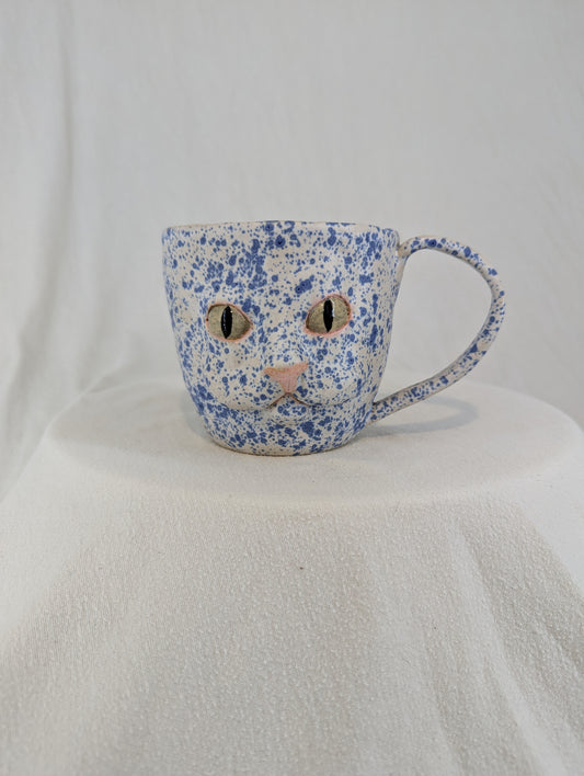 Cat Face Mug in Splatter