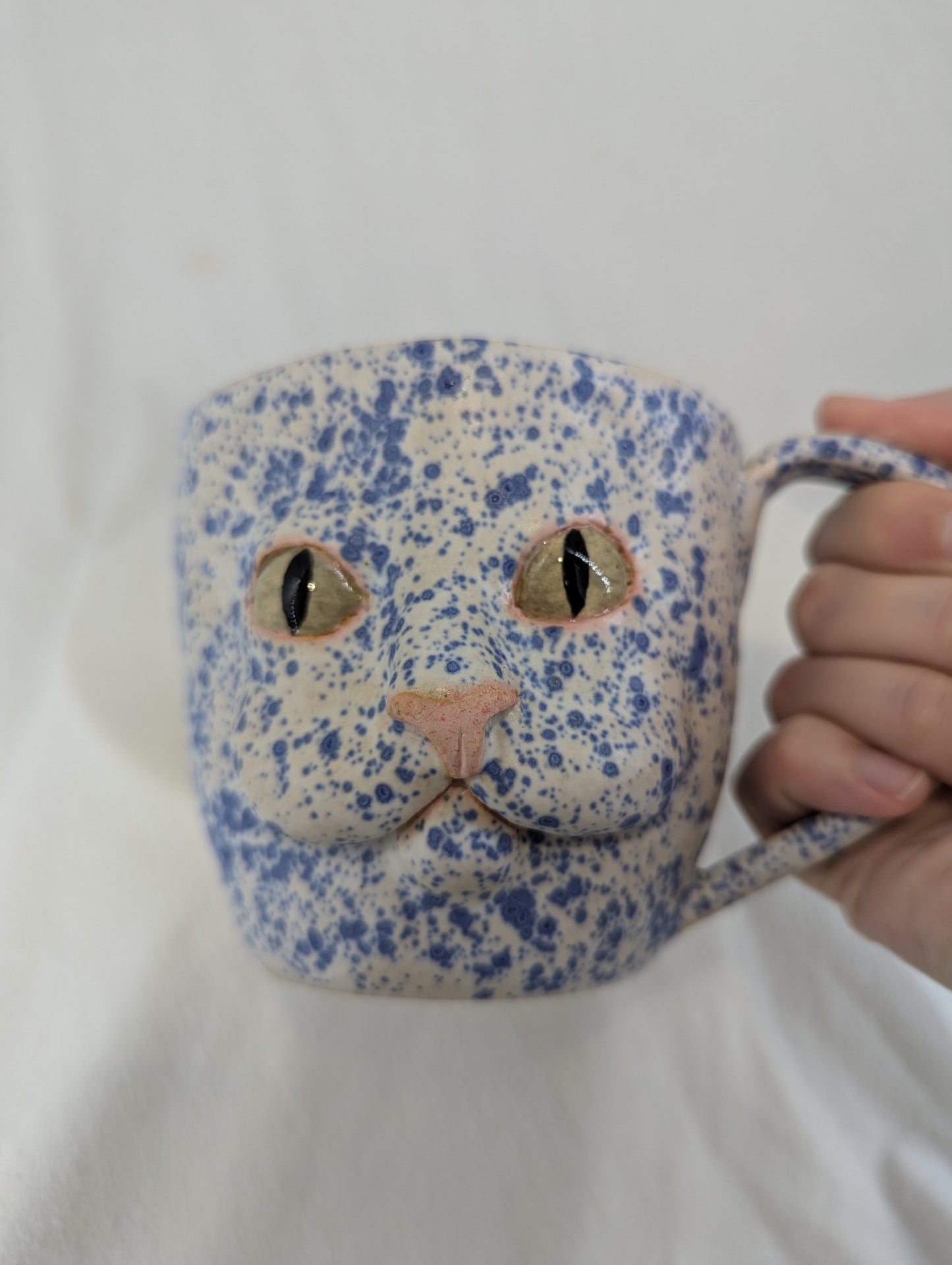 Cat Face Mug in Splatter